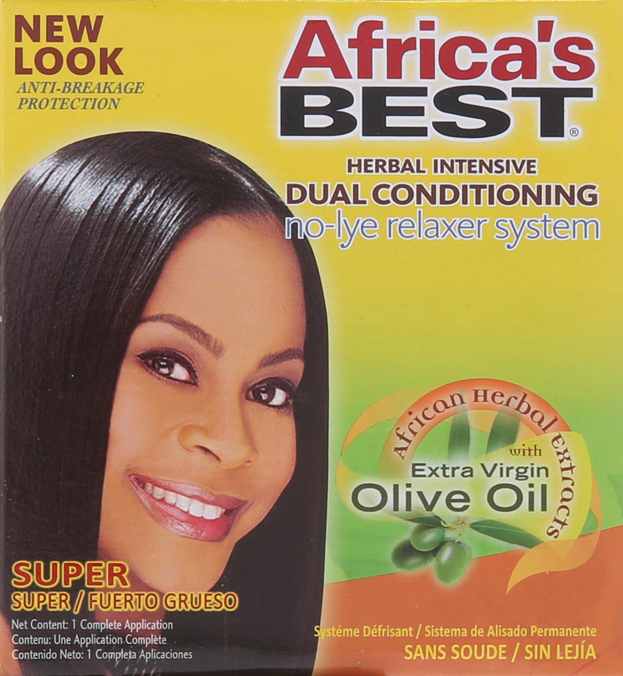 Africa's Best No-Lye Relaxer Kit, Dual conditioning, Herbal Intensive, Superior Straightening and the Very Best Nourishment, Designed for Normal Hair Textures Find Your New Look Today!