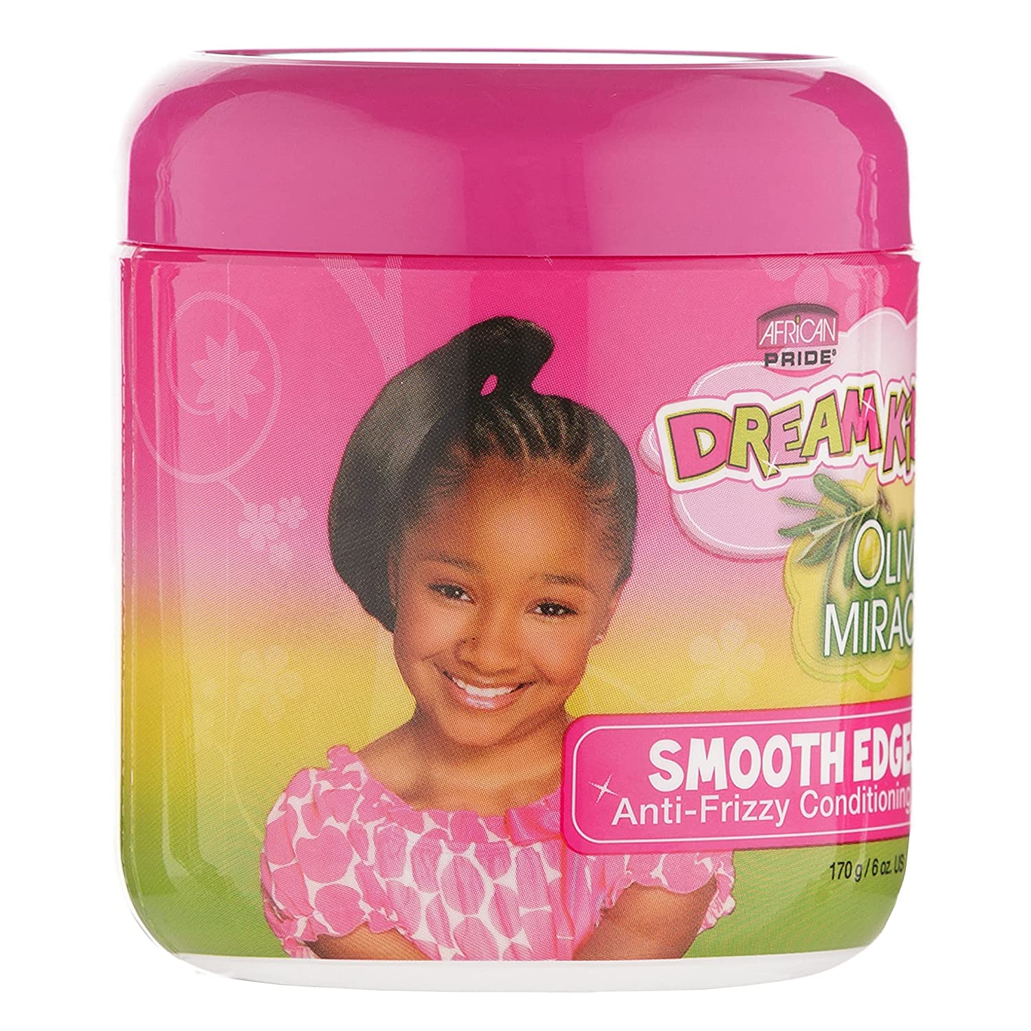 African Pride Dream Kids Olive Miracle Smooth Edges Anti-Frizzy Conditioning Gel - Contains Olive Oil, Reduces Hair Dryness & Breakage, 6 Oz Find Your New Look Today!