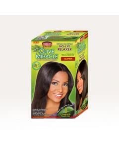 African Pride Olive Miracle Deep Conditioning No-lye Relaxer Kit, Super, 1count Find Your New Look Today!