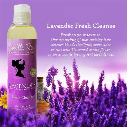 Camille Rose Lavender Fresh Cleanse Detangling & Moisturizing Hair Cleanser 8oz Find Your New Look Today!