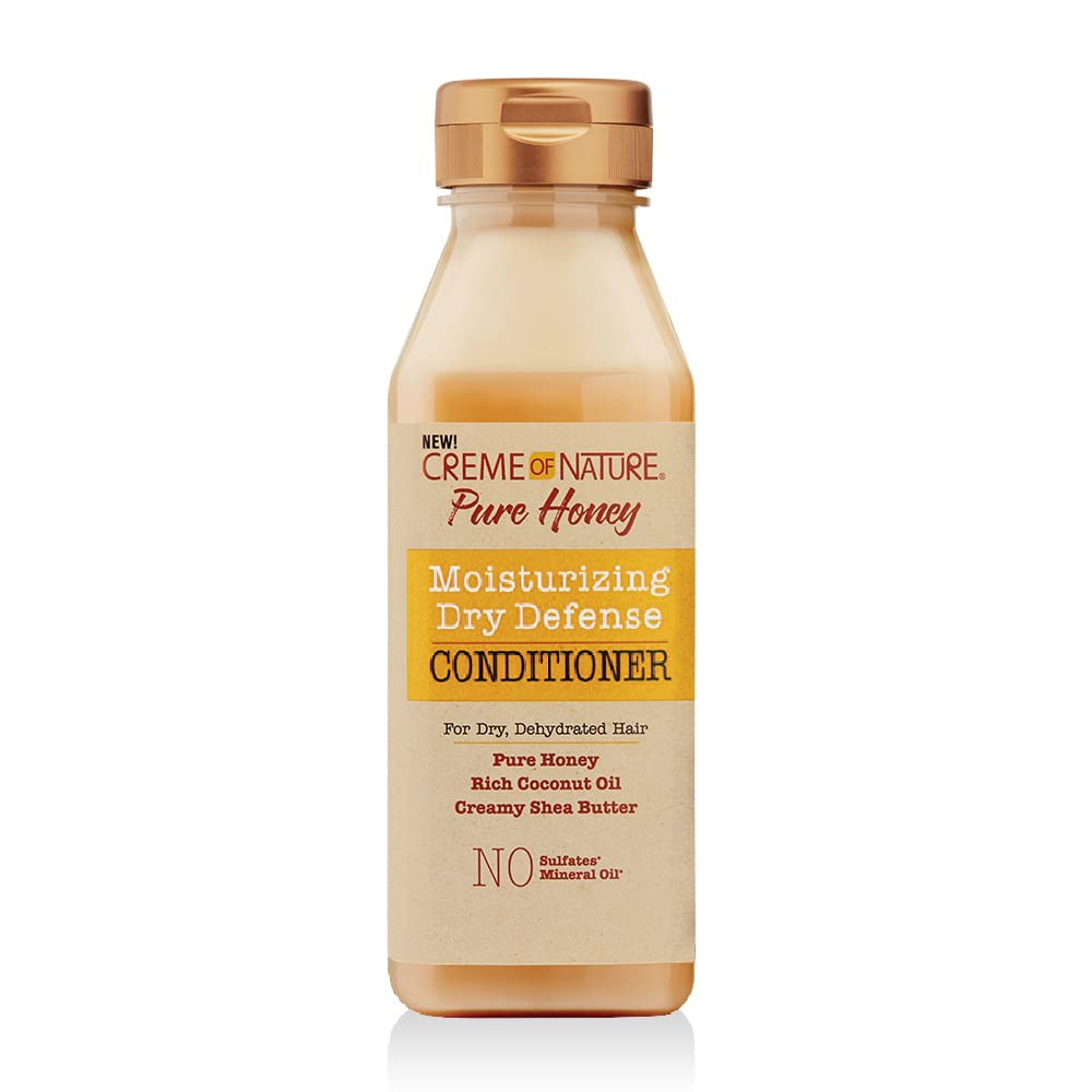Coconut Oil & Shea Butter Conditioner by Creme of Nature,Dry Defense for Damaged Hair, Formula with Pure Honey, 12.07 Fl Oz Find Your New Look Today!