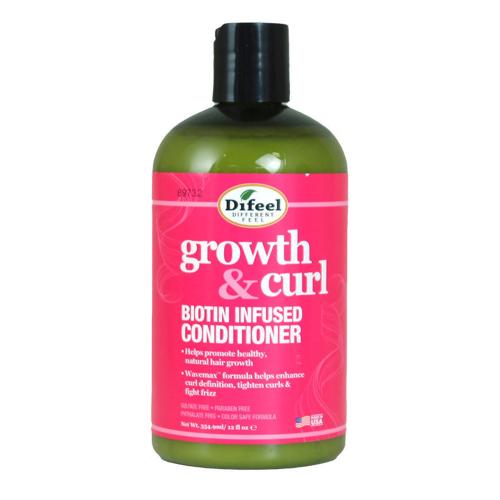 Difeel Growth & Curl Biotin Infused Conditioner 12oz Find Your New Look Today!