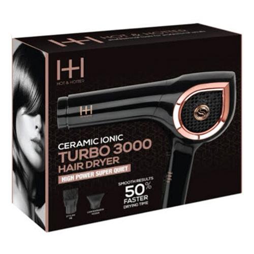 Hot n Hotter Ceramic Ionic Turbo 3000 Hair Dryer Find Your New Look Today!