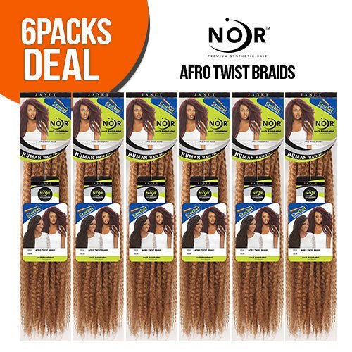 Janet Collection Afro Twist Braid Color 1B (6 Packs) Find Your New Look Today!