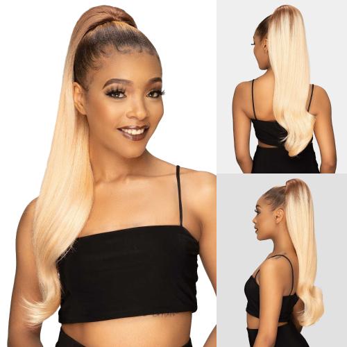 Janet Collection Human Hair Prime Unimix Ponytail Remy Illusion Pony Emerlad Find Your New Look Today!