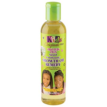 Kids Originals by Africa's Best Protein Plus Growth Oil Remedy, Natural Conditioner Nourishes, Revitalizes and Repairs Hair, Ideal for Ponytails, Curls, Braids, Edges, 8oz Find Your New Look Today!