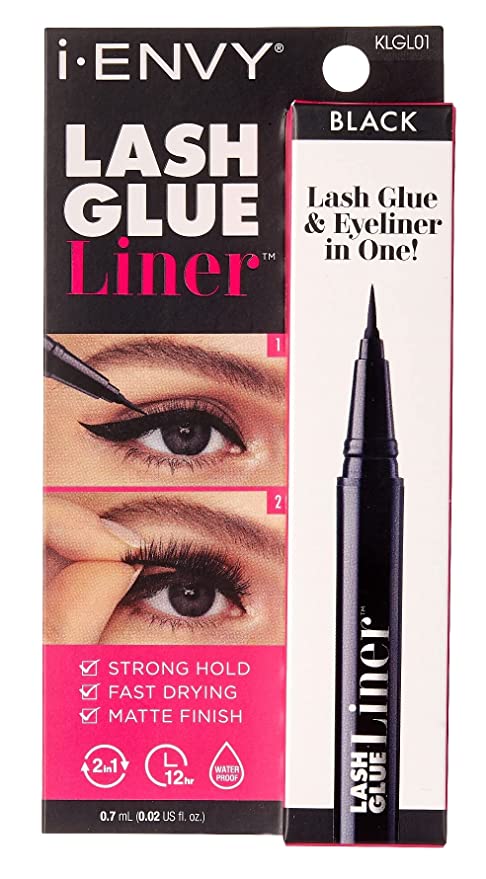 Kiss I Envy Lash Glue Liner Black 0.02 Ounce (Pack of 3) Find Your New Look Today!