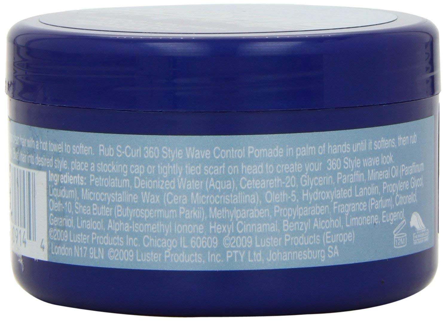 Luster's S-Curl 360 Style, Wave Control Pomade 3 oz Find Your New Look Today!