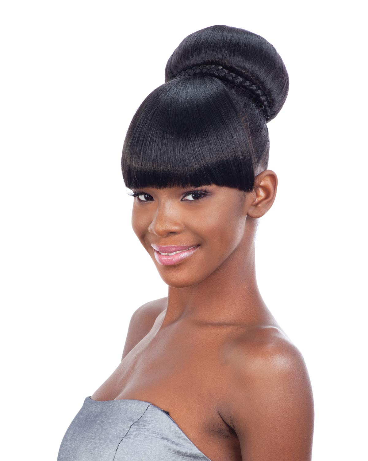 MOD BANG (1B Off Black) - Freetress Equal Synthetic Clip-In Hair Piece Find Your New Look Today!