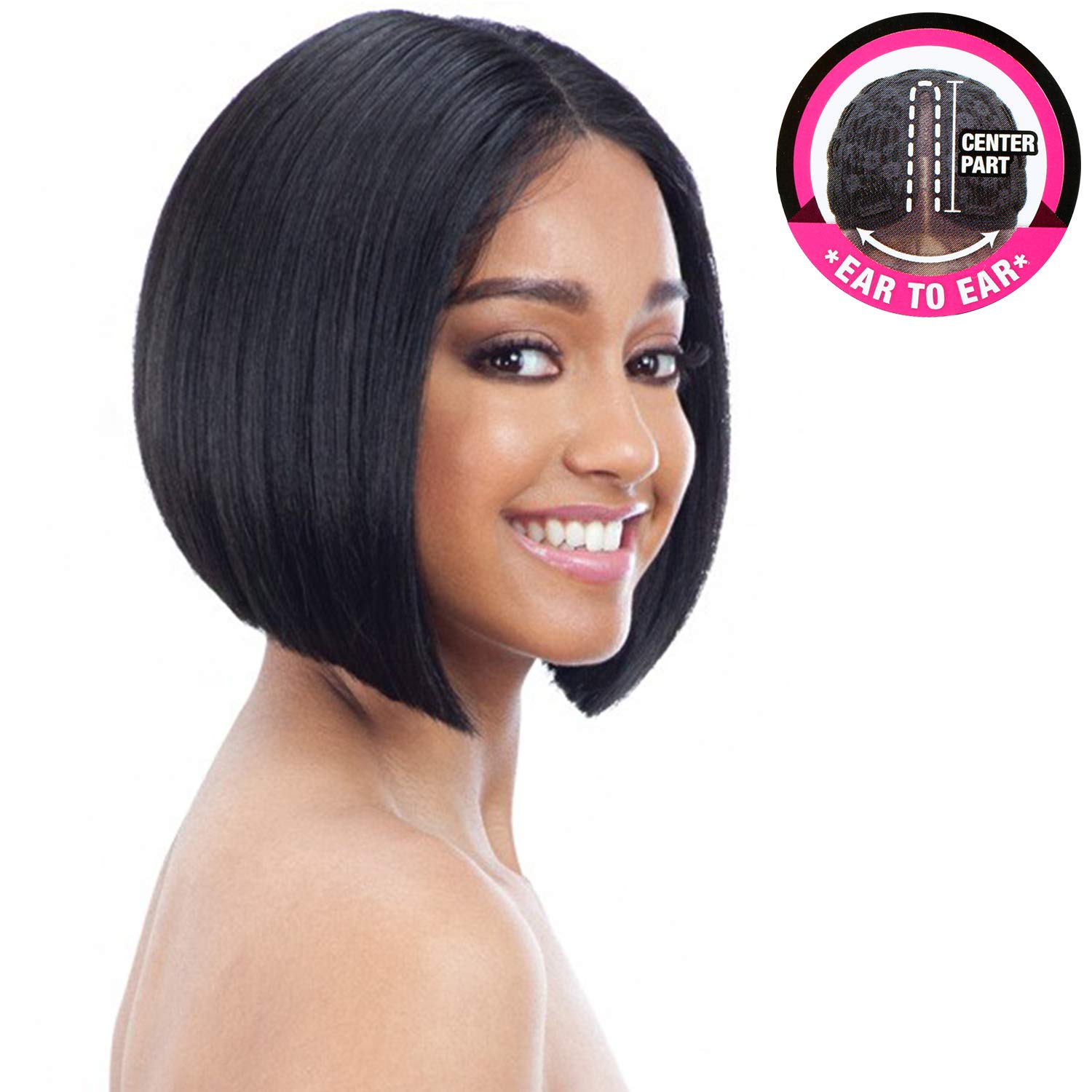ModelModel Lace Front Wig Center Part Klio KLW-010 (1B) Find Your New Look Today!
