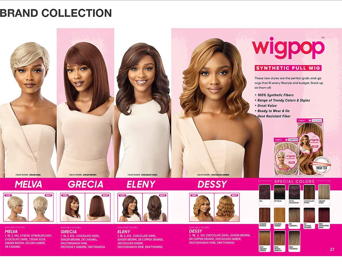 Outre Full Wig Wigpop Heat Resistant Fiber High Tex ELENY (613) Find Your New Look Today!