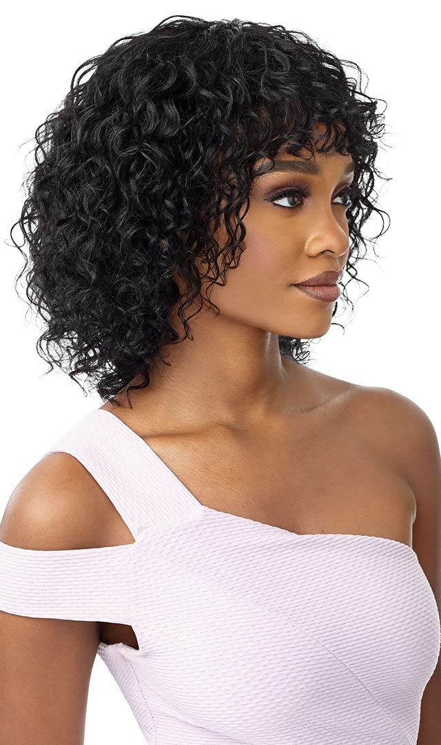 Outre My Tresses Unprocessed Human Hair Purple Label Full Wig Bleach Dye Customize ELAINE (NBRN) Find Your New Look Today!