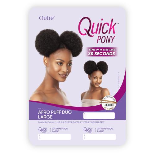 Outre Quick Pony Afro Puff Duo Large Find Your New Look Today!