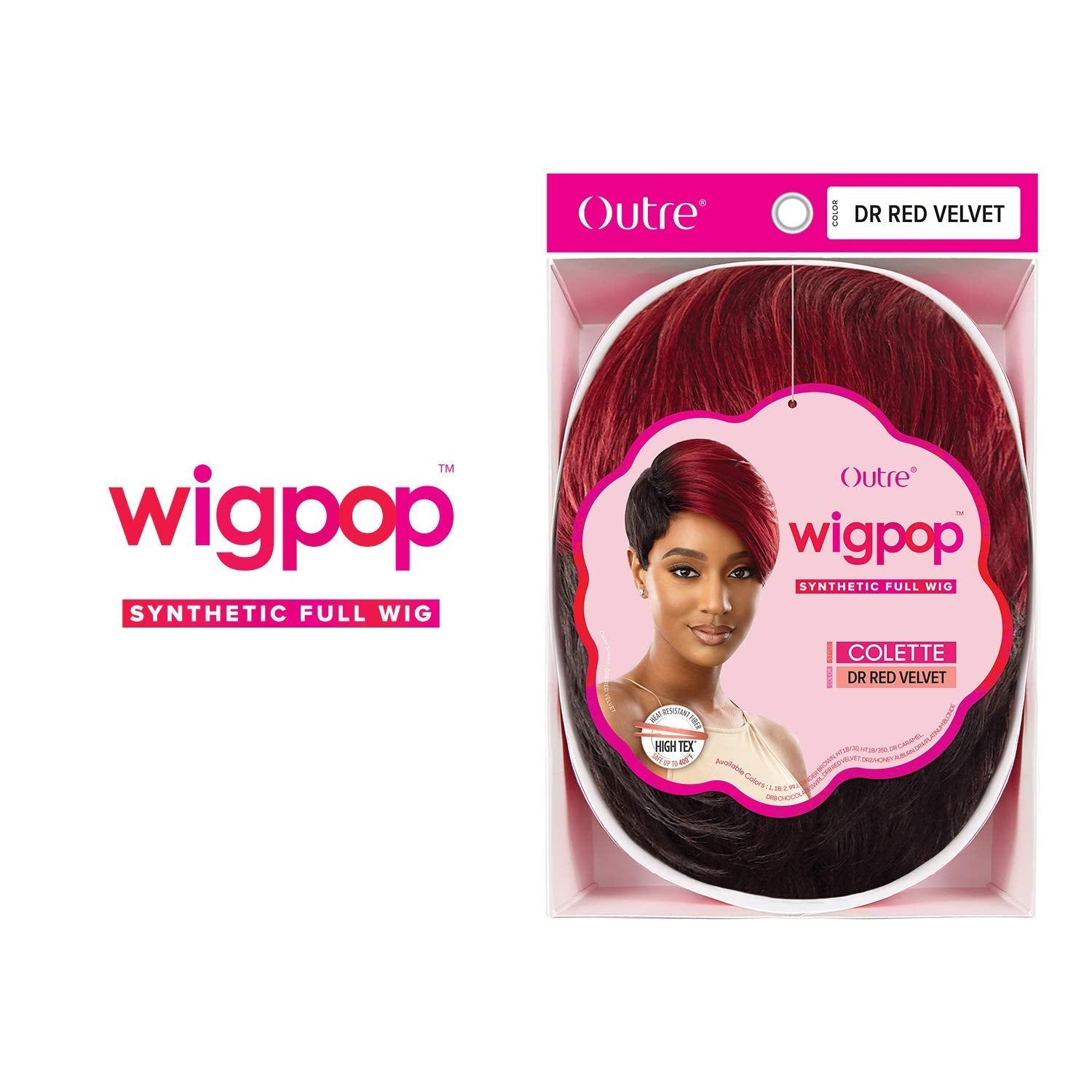 Outre Wigpop Full Wig Heat Resistant Fiber High Tex Safe Up To 400F COLETTE (2) Find Your New Look Today!