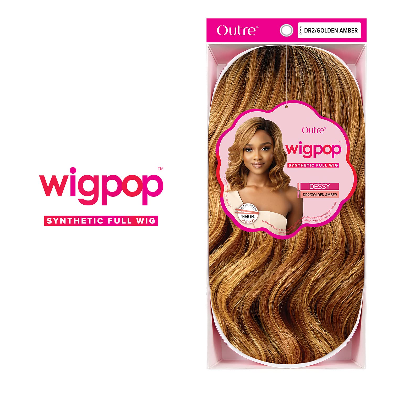 Outre Wigpop Full Wig Heat Resistant Fiber High Tex Safe Up To 400F DESSY (1) Find Your New Look Today!