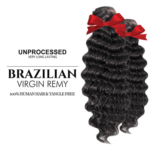 Queen Hair Unprocessed Brazilian Virgin Remy Human Hair Weave Loose Deep Find Your New Look Today!