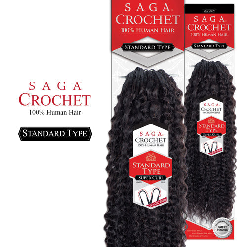 Saga Human Hair Crochet Braids Standard Type Super Curl Find Your New Look Today!