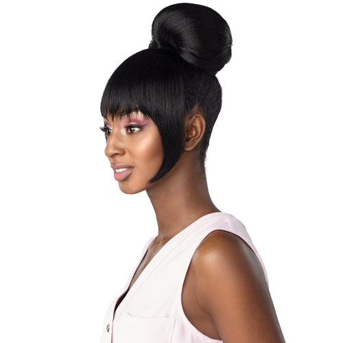 Sensationnel Instant Bun With Bangs Haylie Find Your New Look Today!