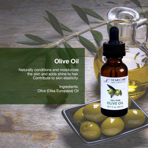 Star Care 100% Pure Olive Oil 1oz/ 30ml Find Your New Look Today!