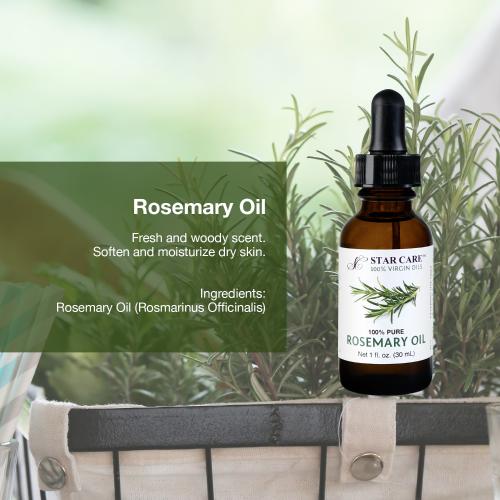 Star Care 100% Pure Rosemary Oil 1oz/ 30ml Find Your New Look Today!