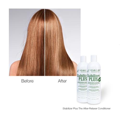 Star Care Stabilizer Plus The After-Relaxer Conditioner With Penetrating Foaming Action Approximate pH. 3.5 Find Your New Look Today!