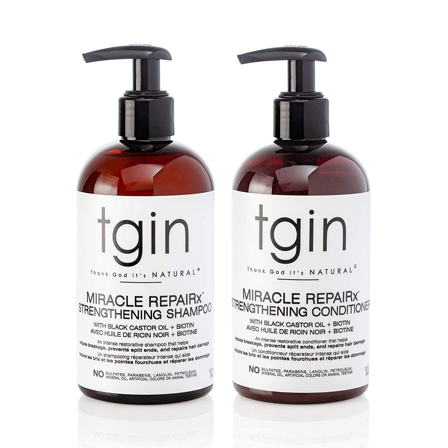 TGIN Miracle RepaiRx Strengthening Shampoo and Conditioner Duo For Damaged hair - For Damaged Hair- Shampoo & Conditioner Set Find Your New Look Today!