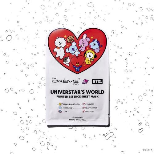The Creme Shop BT21 Universtars World Printed Essence Sheet Mask Find Your New Look Today!
