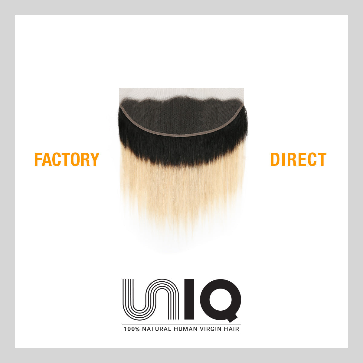 Uniq Hair 100% Virgin Human Hair Brazilian Bundle Hair Weave 13X4 Closure 7A Straight #OT613 Find Your New Look Today!