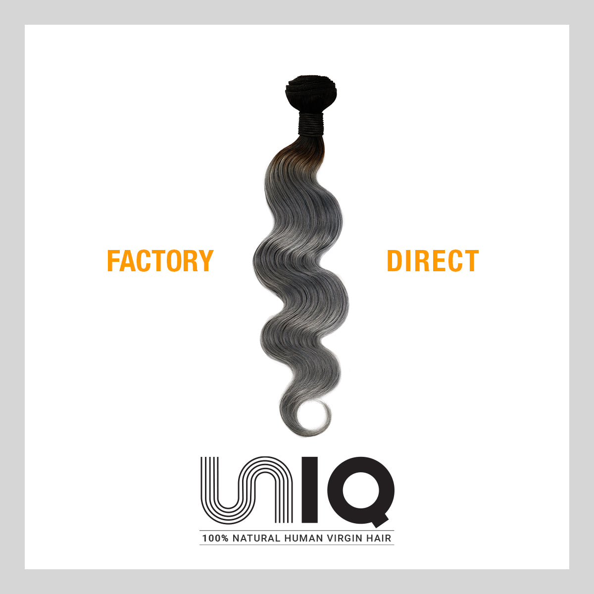 Uniq Hair 100% Virgin Human Hair Brazilian Bundle Hair Weave 9A Body #OTGRAY Find Your New Look Today!