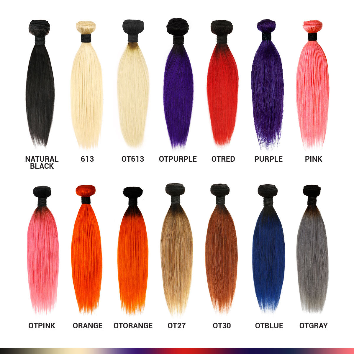 Uniq Hair 100% Virgin Human Hair Brazilian Bundle Hair Weave 9A Straight #OTPINK Find Your New Look Today!