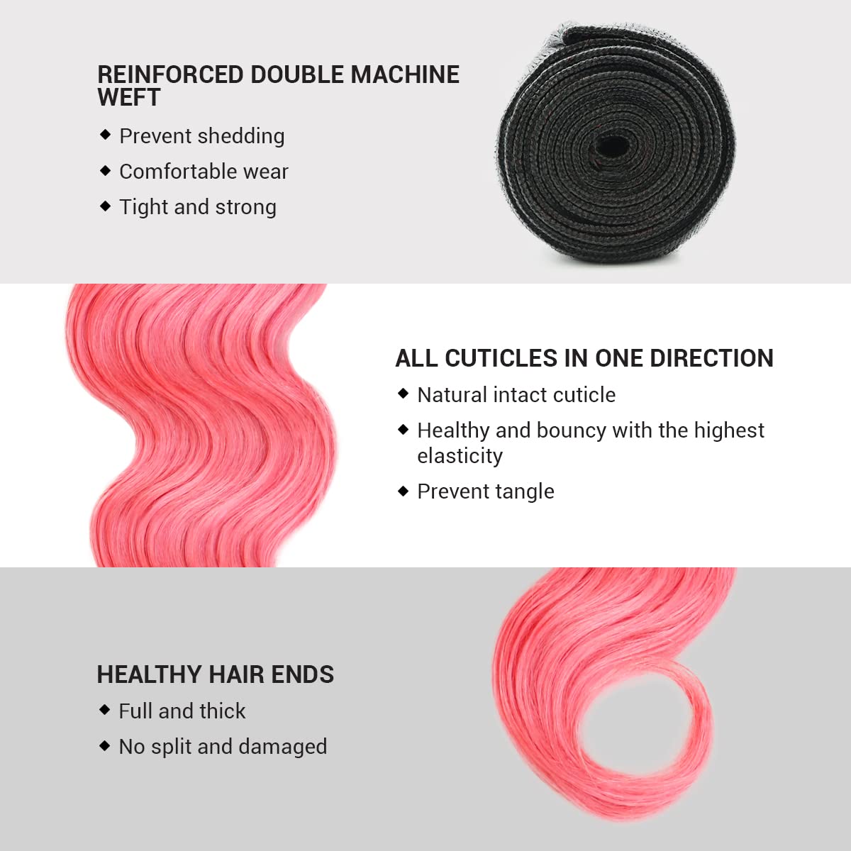 Uniq Hair 9A Brazilian Natural Body wave Bundle with Closure Virgin Unprocessed Human Hair HD Swiss Lace Transparent Frontal Hand tied Wefts Extensions Pre-Colored Weaves Find Your New Look Today!