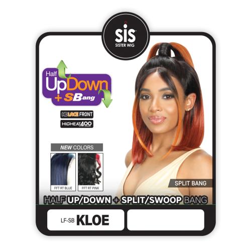 Zury Sis HD Lace Front Wig Half UpDown N SB Bang LF-SB Kloe Find Your New Look Today!